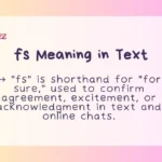 fs Meaning in Text