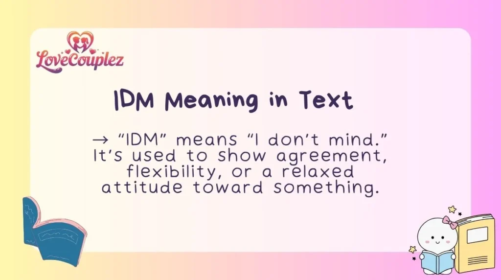 IDM Meaning in Text
