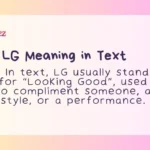 LG Meaning in Text