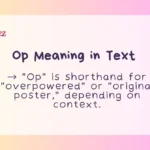 Op Meaning in Text
