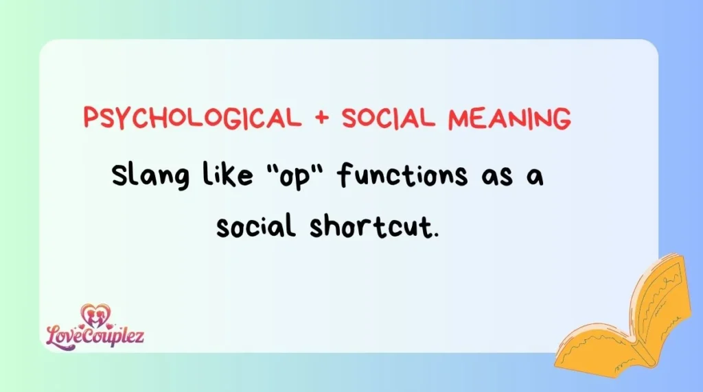Psychological + Social Meaning