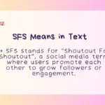 SFS Means in Text
