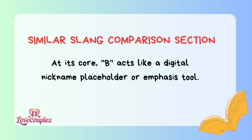 Similar Slang Comparison Section