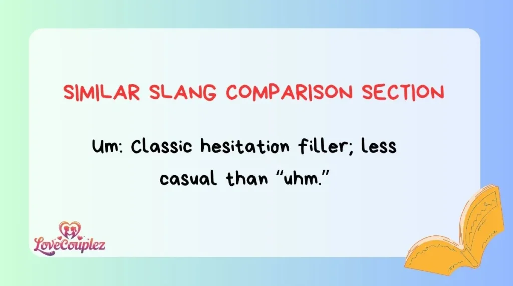 Similar Slang Comparison Section