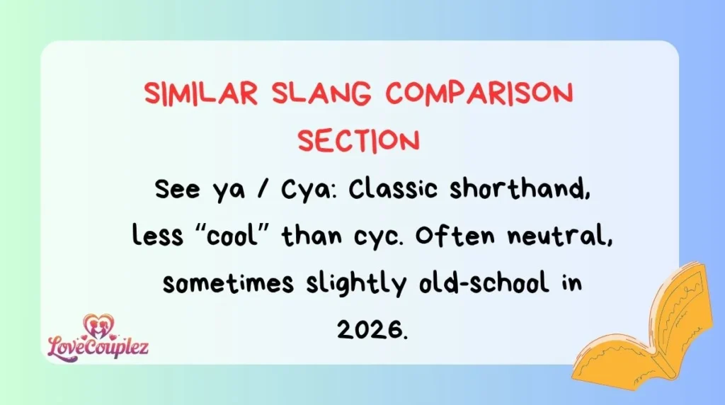 Similar Slang Comparison Section