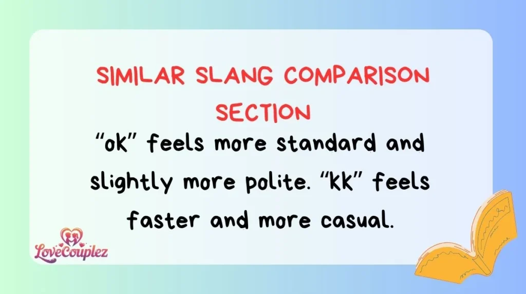 Similar Slang Comparison Section