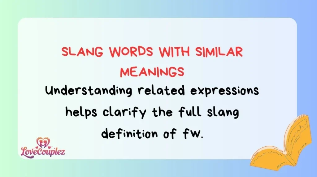 Slang words with similar meanings