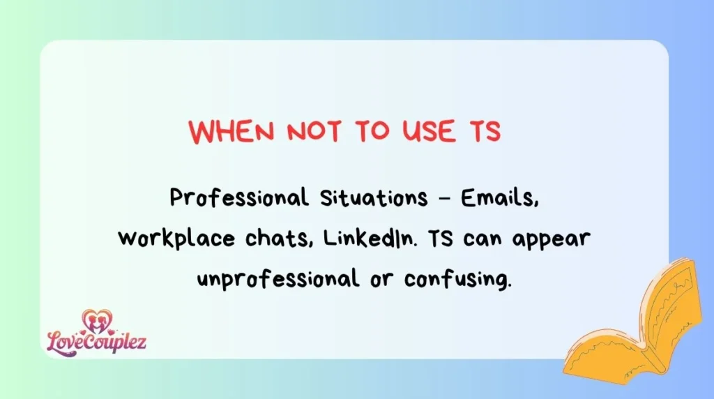 When NOT To Use TS