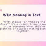 WTM Meaning in Text