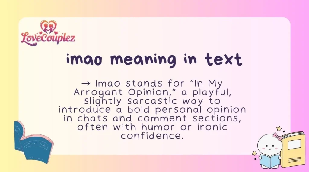 imao meaning in text